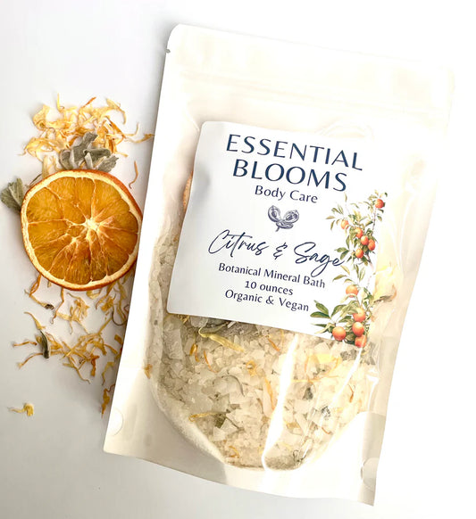 Citrus & Sage Botanical Mineral Bath 2oz Single Soak