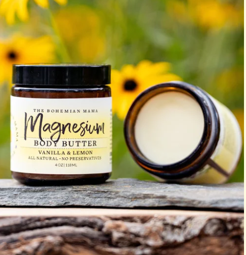 Magnesium Body Butter With Vanilla & Lemon