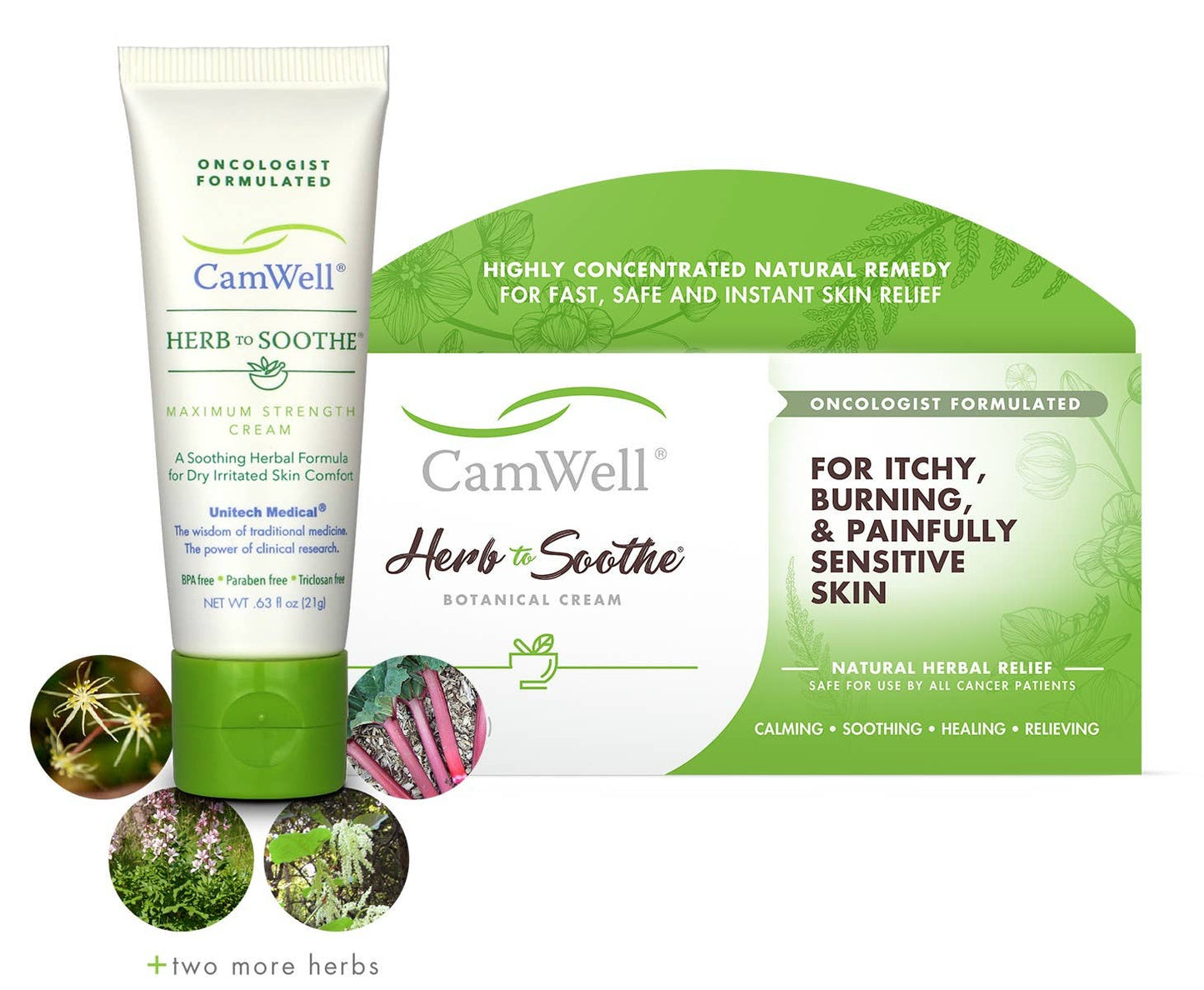 Natural Radiation Cream CamWell Herb to Soothe Burn Relief